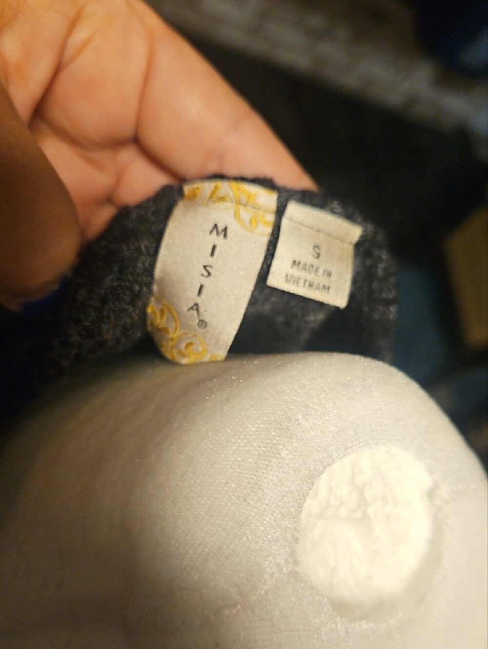 Misia Charcoal Gray Knit Sweater - Picture 6 of 6